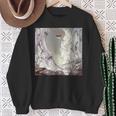 Herren Sweatshirt Mystischer Bergdruck in Schwarz, Wanderlust Motiv Geschenke für alte Frauen