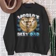 Herrenatertag World's Best Dad Niedlicher Faultier Papa Herz Familie Sweatshirt Geschenke für alte Frauen