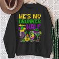 He's My Drunker Half Mardi Gras Matching Couple Boyfriend Sweatshirt Gifts for Old Women
