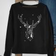 Hirsch Geometrisch Wildtier Black S Sweatshirt Geschenke für alte Frauen