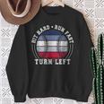 Hit Hard Run Fast Turn Left Baseball Player Sweatshirt Gifts for Old Women