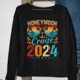 Honeymoon Cruise For Matching Couples 2024 Just Married Sweatshirt Gifts for Old Women