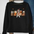 Horror Fall Coffee Beagle Dog Hallowwen Pumpkin Spice Autumn Sweatshirt Gifts for Old Women