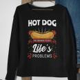 Hot Dog Hotdogs Wiener Frankfurter Frank Vienna Sausage Bun Sweatshirt Gifts for Old Women