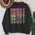 Howdy Smile Face Rodeo Western Country Southern Cowgirl Sweatshirt Gifts for Old Women