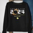 Huffins Texas 2024 Total Solar Eclipse Sweatshirt Gifts for Old Women