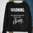 Humorous Broadway Musical Graphics For Theatre Lovers Sweatshirt Gifts for Old Women