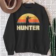 Hunter Silhouette At Sunset Hunter Sweatshirt Geschenke für alte Frauen
