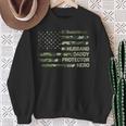 Husband Daddy Protector Hero Camouflage Flag Dad Fathers Day Sweatshirt Gifts for Old Women