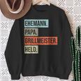 Husband Papa Grillmeister Held Sweatshirt Geschenke für alte Frauen