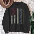 Ice Hockey American Flag Patriotic Usa 4Th Of July Vintage Sweatshirt Gifts for Old Women