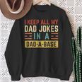 Ich Behalte Alle Witze Meinesaters In Einem Papa Imintage-Stil Sweatshirt Geschenke für alte Frauen