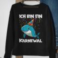 Ich Bin Ein Karnewal Black Sweatshirt Geschenke für alte Frauen