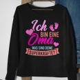Ich Bin Eine Oma Was Sind Dein Superkraftte German Language Sweatshirt Geschenke für alte Frauen