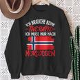 Ich Brauche Keine Therapie Ich Muss Nur Nach Norwegian Sweatshirt Geschenke für alte Frauen
