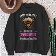 Ich Geh Zu Hochlandrindern Hochlandrind Breeder Sweatshirt Geschenke für alte Frauen