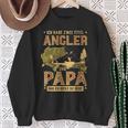 Ich Habe Zwei Titel Angler Und Papa Hecht Mann Carp Fishing S Sweatshirt Geschenke für alte Frauen