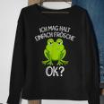 Ich Mag Halt Einfach Frösche Ok Sarcasmus Terrarium Black Sweatshirt Geschenke für alte Frauen
