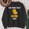 Ich Mag Halt Enten Badeente Ente Sweatshirt Geschenke für alte Frauen