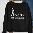 Ich Meine Follower Dachshund Dachshund Owner Dog Black Sweatshirt Geschenke für alte Frauen