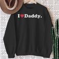 Ich Rotes Herz Papa Ich Liebe Papa Sweatshirt Geschenke für alte Frauen