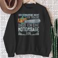 With Ich Schnarche Nicht Chainsaw Motif Sweatshirt Geschenke für alte Frauen