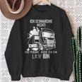 Ich Schnarche Nicht Ich Träume Ich Bin Ein Lkw Trucker Sweatshirt Geschenke für alte Frauen