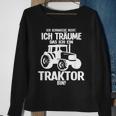 Ich Träume Ich Bin Ein Traktor Farmers Black S Sweatshirt Geschenke für alte Frauen
