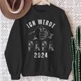 Ich Werde Papa 2024Intage Geschenkeen Für Werdendeater Sweatshirt Geschenke für alte Frauen