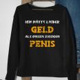 Ich Wünschte Ich Hätte Geld Statt Riesen Black Sweatshirt Geschenke für alte Frauen