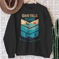 Idaho Falls Idaho Native Hometown Vintage Pacific Northwest Sweatshirt Gifts for Old Women
