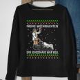 Ideen Humorvoll Frohe Weihnachten Scheißhaus Voll Schwarz Sweatshirt Geschenke für alte Frauen
