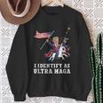 I Identify As Ultra Maga Apparel Sweatshirt Gifts for Old Women