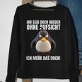 Ihr Seid Doch Wieder Ohne Supersicht Sweatshirt, Schwarzes Lustiges Tee Geschenke für alte Frauen