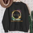 Illinois Total Solar Eclipse Twice In A Lifetime 2024 Sweatshirt Gifts for Old Women