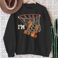 I'm 11 Basketball Theme Birthday Party Celebration 11Th Sweatshirt Gifts for Old Women