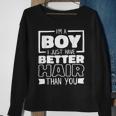I'm A Boy I Just Have Better Hair Than You Long Hair Sweatshirt Gifts for Old Women