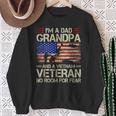 I'm A Dad Grandpa And Vietnam Veteran Us Flag Papa Grandpa Sweatshirt Gifts for Old Women