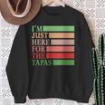 I'm Just Here For The Tapas Vintage Spanish Food Sweatshirt Gifts for Old Women