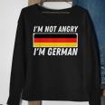 I'm Not Angry I'm German Germany Flag German-American Sweatshirt Gifts for Old Women