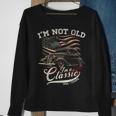 I'm Not Old I'm Classic Vintage 1934 Coupe Car American Flag Sweatshirt Gifts for Old Women