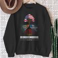 Irish German Scottish Roots American Grown With Flag Sweatshirt Gifts for Old Women
