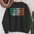 Irish Here For The Shenanigans Malarkey And Tomfoolery Sweatshirt Gifts for Old Women