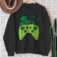 Irish Video Game Controller St Patrick Day Gamer Boys Girls Sweatshirt Gifts for Old Women