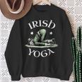 Irish Yoga Festive Green St Paddy's Day Humor Sweatshirt Gifts for Old Women
