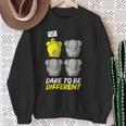 Irony Humor Dare To Be Different Sarcasm Sweatshirt Gifts for Old Women