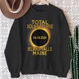 Island Falls Maine Total Solar Eclipse 2024 Sweatshirt Gifts for Old Women