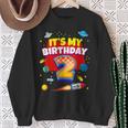 Its My Birthday 2Nd Boy Space Astronaut Family Matching Sweatshirt Gifts for Old Women