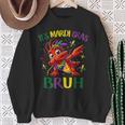 It's Mardi Gras Bruh Dabbing Crawfish Carnival Sweatshirt Gifts for Old Women