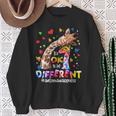 Its Ok To Be Different Autism Awareness Giraffe Sweatshirt Gifts for Old Women